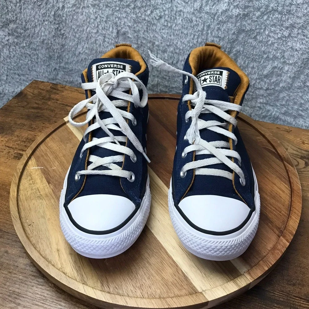 Converse Chuck Taylor All Star High Street Mid Top Sneakers M 7 W 9 Navy Canvas